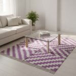 Cotton Panja Dhurrie Rug for Dining Room Modern Decor