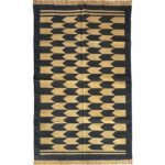 Cotton Panja Dhurrie Rug for Dining Room Interior Rug - Image 2