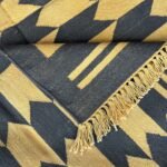 Cotton Panja Dhurrie Rug for Dining Room Interior Rug - Image 3