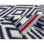 Designer Flatwoven Cotton Area Rug – Hand-Made - Image 3