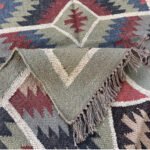 Traditional Handwoven Wool & Jute Kilim Rugs - Image 3