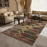 Handmade Wool Jute Dhurrie - Vibrant Multicolor