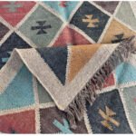 Designer Handmade Wool & Jute Dhurrie Rugs - Image 3