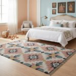 Rustic Handwoven Reversible Wool & Jute Kilim Rug