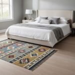 Handmade Traditional Wool Jute Kilim Rug For Living Room 8x10 Feet