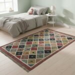 Handmade Wool & Jute Dhurrie Rug - Multicolor