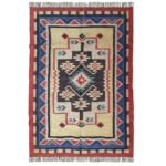 Handcrafted Perfection: Multicolor Dhurrie - Image 2