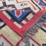 Handcrafted Perfection: Multicolor Dhurrie - Image 3