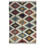 Cultural Handwoven Wool & Jute Kilim Rugs - Image 2