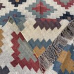 Cultural Handwoven Wool & Jute Kilim Rugs - Image 3