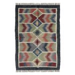 Traditional Flatweave Wool & Jute Dhurries - Image 2