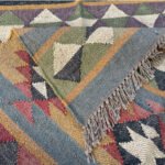 Handmade Traditional Wool & Jute Dhurrie Rugs - Image 3