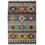 Handmade Traditional Wool Jute Kilim Rug For Living Room 8x10 Feet - Image 2