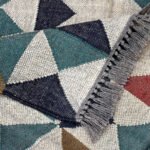 Handcrafted Modern Wool & Jute Kilim Rug - Image 3