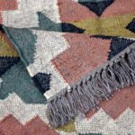 Rustic Handwoven Reversible Wool & Jute Kilim Rug - Image 3