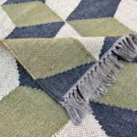 Handmade Wool Jute Dhurrie rug - Image 3