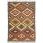 Wool Jute Strong & Stylish Handwoven Rug For Bedroom & Petio Rug - Image 2