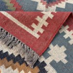 Organic Look Wool & Jute Kilim Rugs - Image 3
