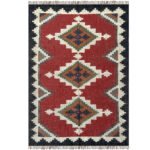 Authentic Handwoven Dhurrie: Wool & Jute - Image 2