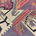 Handmade Salawas Panja Dhurrie Rug For Living Room - Image 3