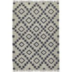 Hand-Knotted Wool Jute Kilim Rug - Image 2