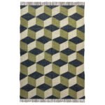 Handmade Wool Jute Dhurrie rug - Image 2