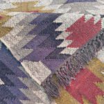 Natural Handmade Wool & Jute Dhurrie Rugs - Image 3