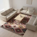 Handmade Kilim Wool Jute Rug, Eco Friendly Flatweave Area Rug