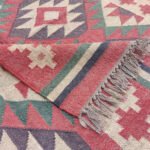 Handmade Kilim Wool Jute Rug for Bedroom Floor Decor - Image 3