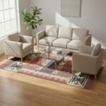 Wool Jute Kilim Area Rug Handmade for Big Hall
