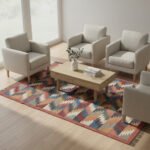 Handmade Kilim Wool Jute Area Rug, Natural Fiber Flatweave
