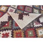 Kilim Wool Jute Flatweave Rug, Handmade Home Decor Area Rug - Image 3