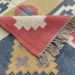 Kilim Wool Jute Rug Handmade for Living Room - Image 3