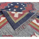 Handmade Kilim Wool Jute Area Rug, Flatweave Rug for Living Room - Image 3