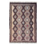 Handmade Kilim Wool Jute Rug, Natural Fiber Flatweave Area Rug - Image 2
