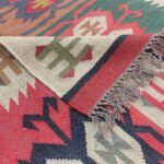 Kilim Wool Jute Rug Handmade, Flatweave Area Rug for Home - Image 3