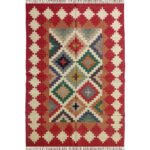 Handmade Wool Jute Kilim Rug, Natural Flatweave Living Room Rug - Image 2