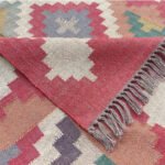 Handmade Wool Jute Kilim Rug, Natural Flatweave Living Room Rug - Image 3