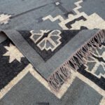 Handmade Kilim Wool Jute Rug, Natural Flatweave Interior Rug - Image 3