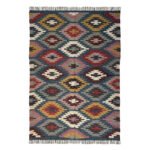 Handmade Kilim Rug Wool Jute, Natural Flatweave Home Decor Rug - Image 2