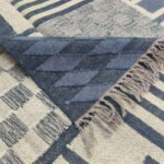 Handmade Kilim Wool Jute Rug, Classic Flatweave Area Rug - Image 3