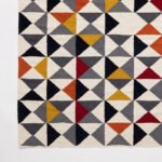 handwoven modern wool and cotton living room dhurrie rug carpet india reverisble 4x6 feet - Image 3