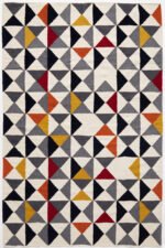 handwoven modern wool and cotton living room dhurrie rug carpet india reverisble 4x6 feet - Image 2