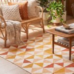 Flat Woven Modern Dhurrie Rug - Made Of Wool And Cotton - Image 2