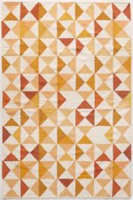 Flat Woven Modern Dhurrie Rug - Made Of Wool And Cotton - Image 4