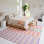 Modern Custom Handmade Indian Dhurrie Rug – Wool & Cotton Flatweave Carpet - Image 3