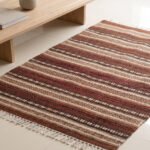 Modern Wool Carpet Brown | Handwoven Flatweave Area Rug