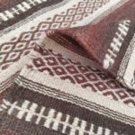 Modern Wool Carpet Brown | Handwoven Flatweave Area Rug - Image 4