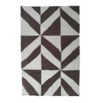 Handmade Wool Dhurrie Rug Brown | Elegant Flatweave Carpet - Image 4