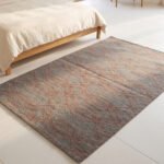 Handmade Wool Area Rug Grey & Brown | Scandinavian Flatweave Dhurrie Rug - Image 3